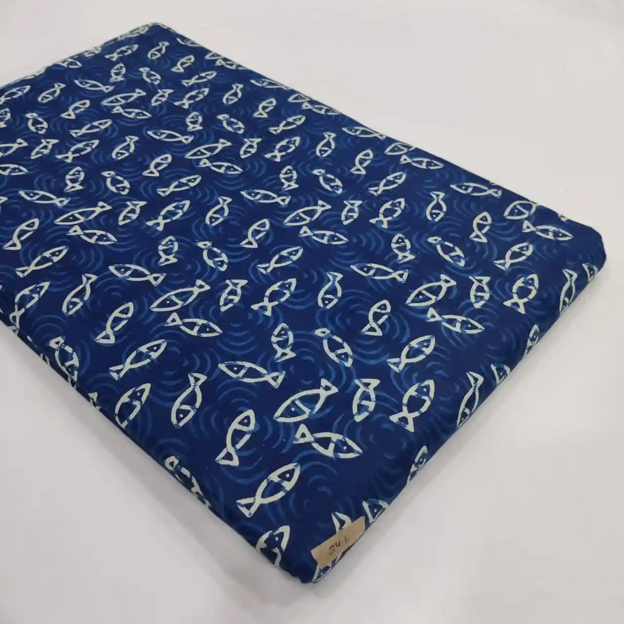 IND1-003 - Indigo Print Cotton Fabric 1-Piece Set | 100% Pure Cotton Fabric Jaipur - Inkdrip