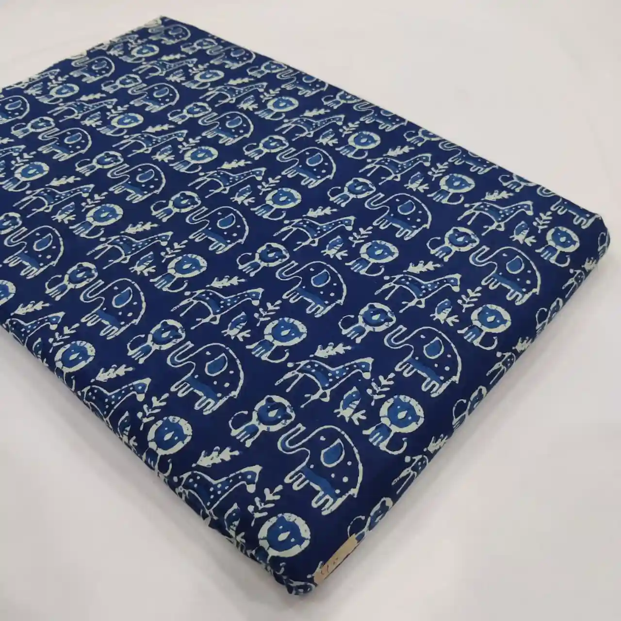 IND1-006 - Indigo Print Cotton Fabric 1-Piece Set | 100% Pure Cotton Fabric Jaipur - Inkdrip