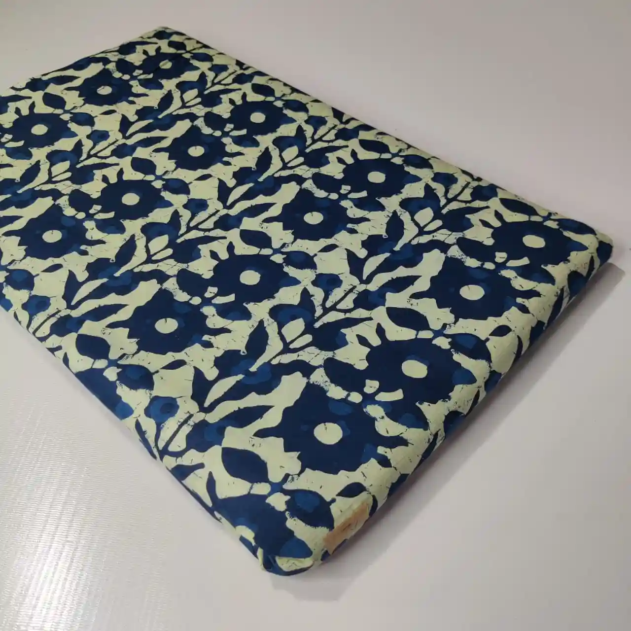 IND1-009 - Indigo Print Cotton Fabric 1-Piece Set | 100% Pure Cotton Fabric Jaipur - Inkdrip