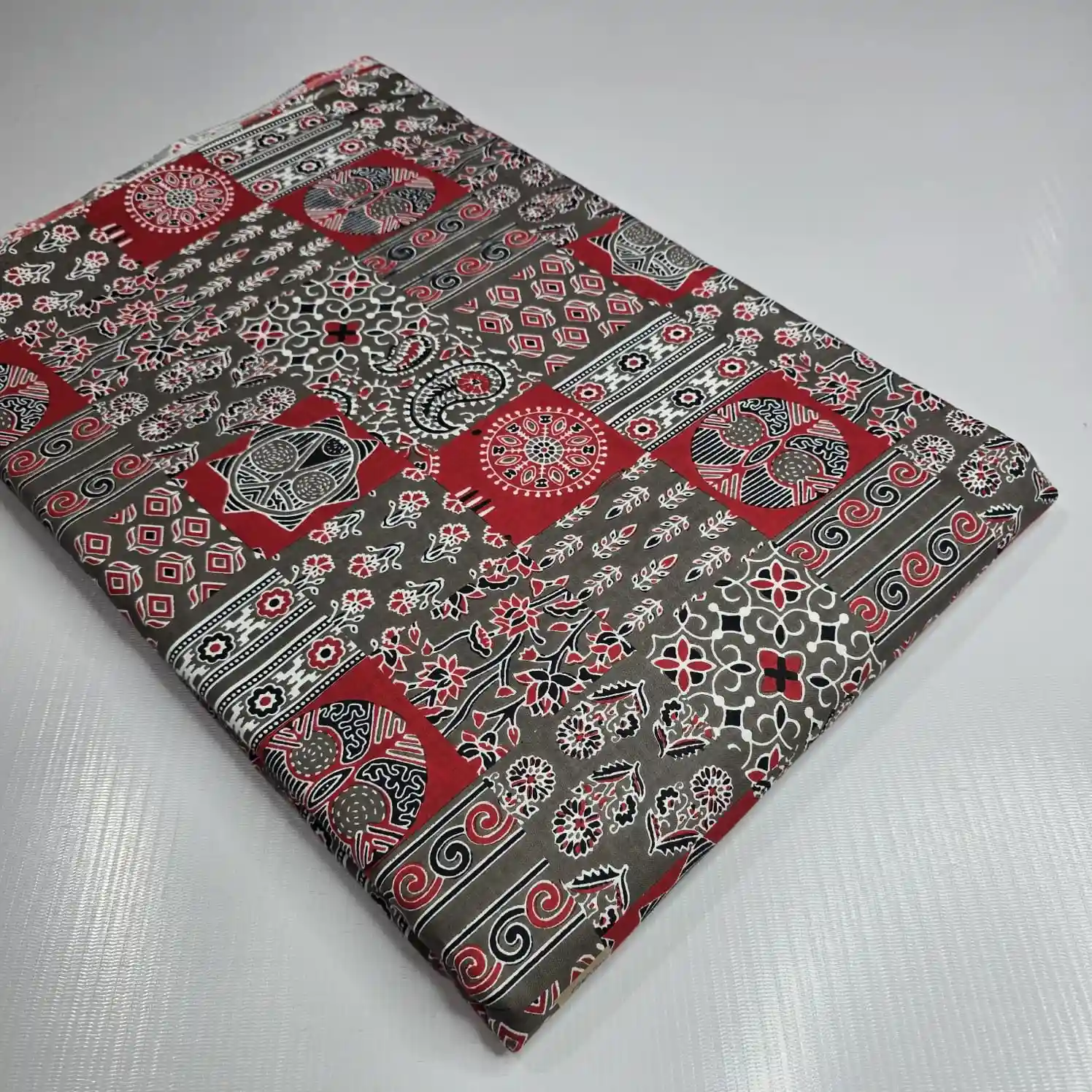 KAL1-001 - Kalamkari Print Cotton Fabric 1-Piece Set | 100% Pure Cotton Fabric Jaipur - Inkdrip